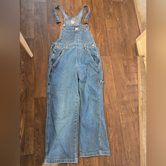Calvin Klein Jeans Denim - Vintage Calvin Klein Jeans Overalls Women’s Large 31"Inseam Carpenter FLAW Read